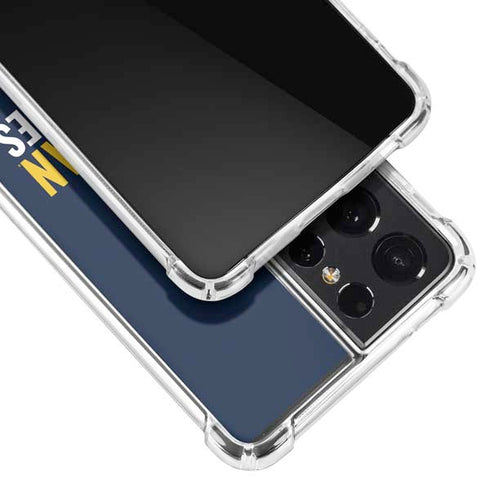 University of Michigan Wolverines M Galaxy S21 Ultra 5G Clear Case